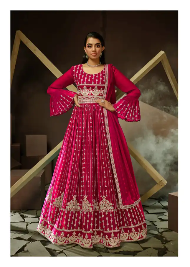 Fiona Falak Real Georgette Wholesale Readymade Designer Suit Catalog — Wholesale Salwar Suits, MPA wholesale from Surat - Gallery Image 2