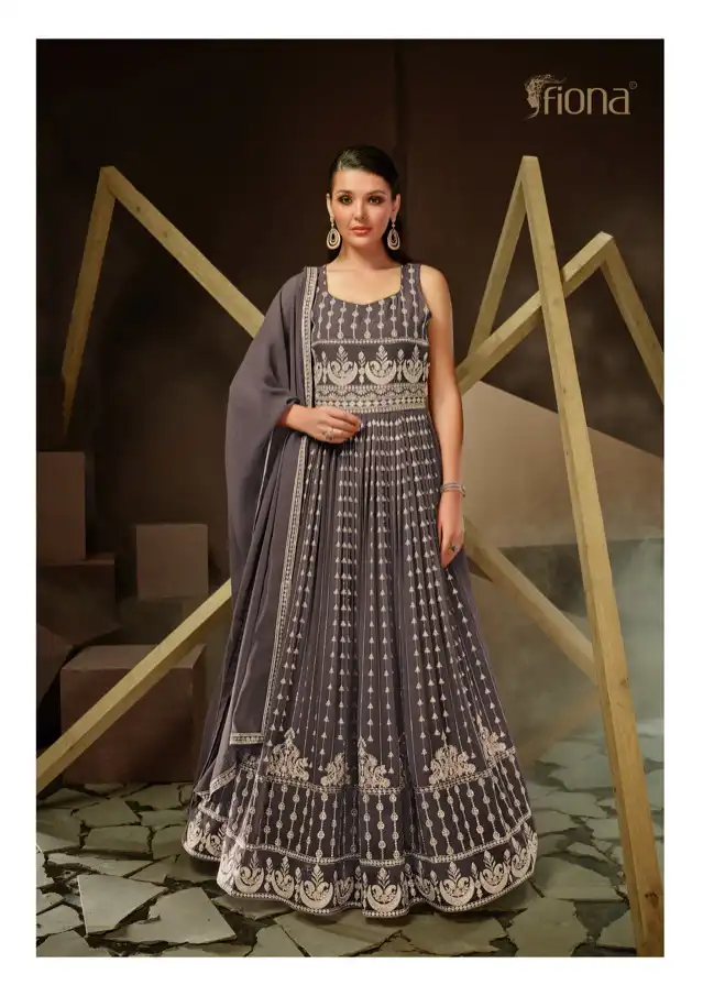 Fiona Falak Real Georgette Wholesale Readymade Designer Suit Catalog — Wholesale Salwar Suits, MPA wholesale from Surat - Gallery Image 3