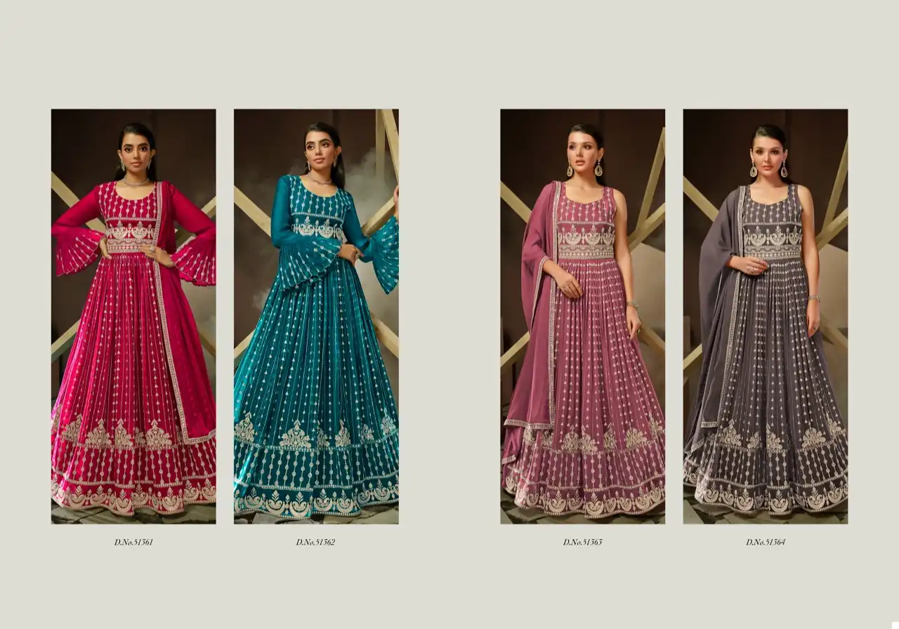 Fiona Falak Real Georgette Wholesale Readymade Designer Suit Catalog — Wholesale Salwar Suits, MPA wholesale from Surat — view 5