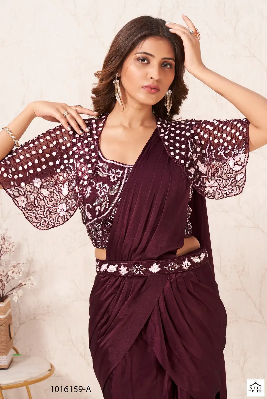 Amoha 1015950 Premium Imported Fabric Wholesale Readymade Saree Catalog — Wholesale Sarees, MPA wholesale from Surat - Gallery Image 4