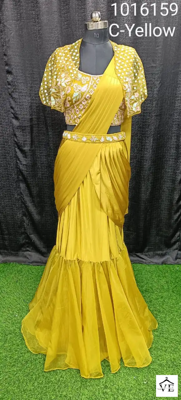 Amoha 1015950 Premium Imported Fabric Wholesale Readymade Saree Catalog — Wholesale Sarees, MPA wholesale from Surat - Gallery Image 6