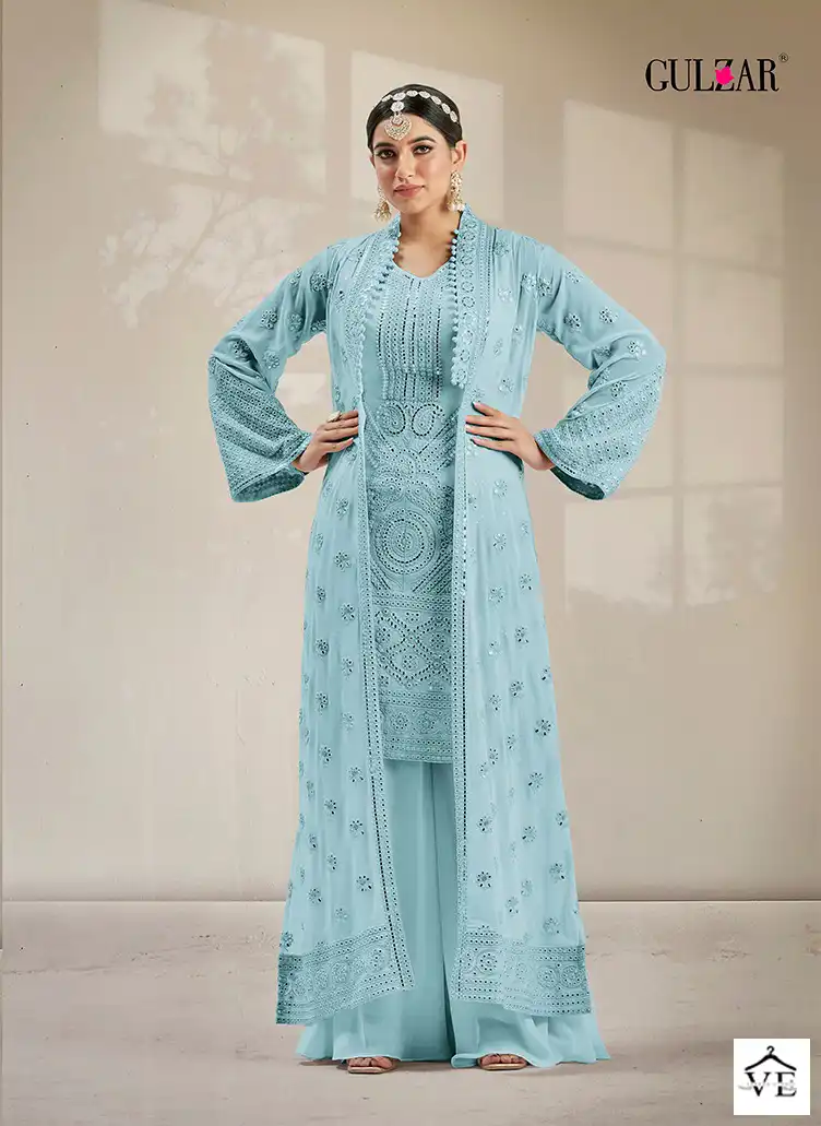 Gulzar 2001 Colours Georgette Wholesale Readymade Suit Catalog — Wholesale Salwar Suits, MPA wholesale from Surat - Gallery Image 2