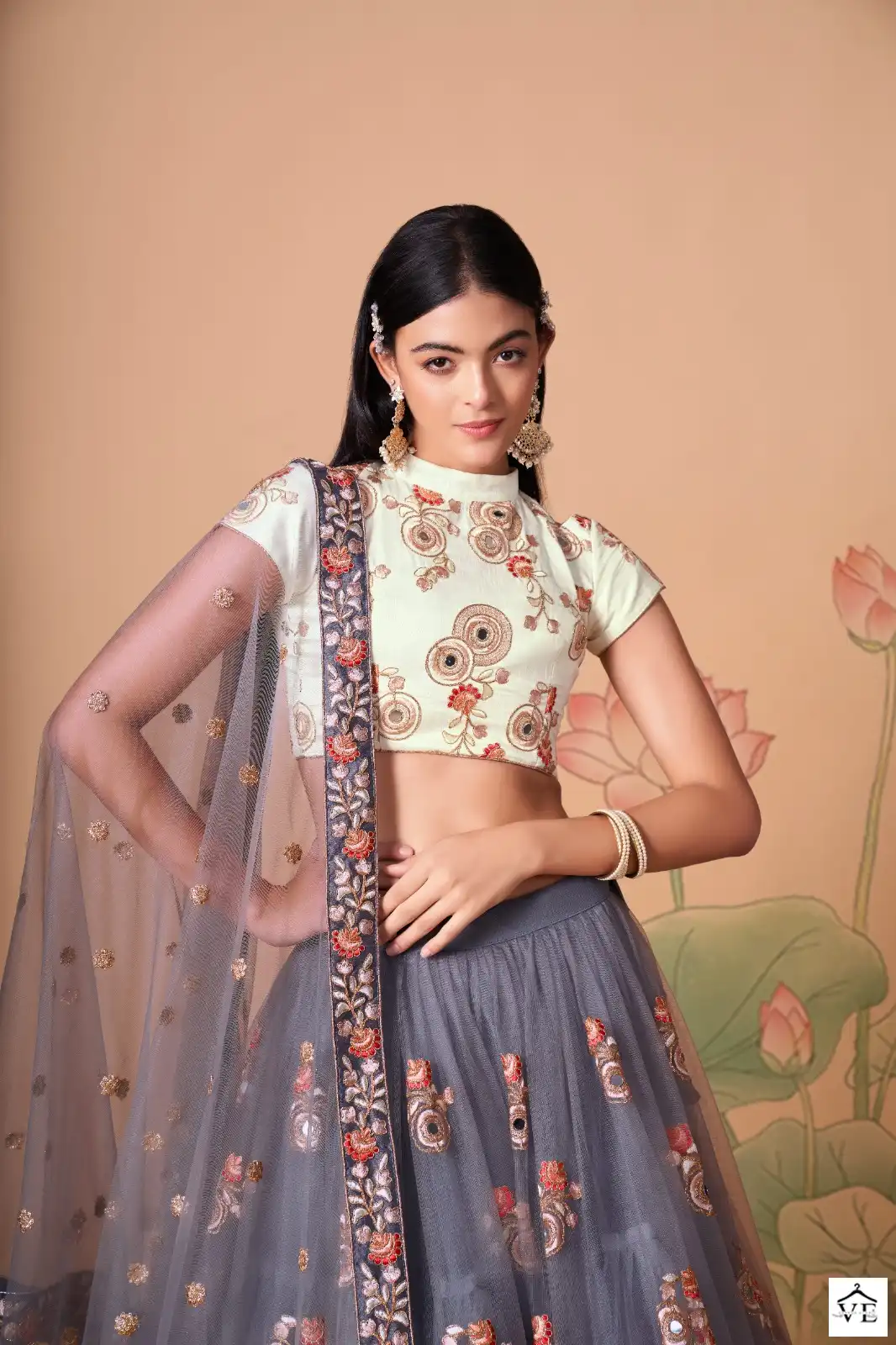 Zeel 7321 Butterfly Net Wholesale Lehenga — Wholesale Lehenga, MPA wholesale from Surat — view 5