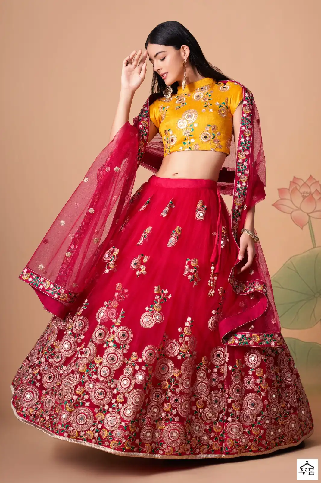 Zeel 7323 Net Wholesale Designer Lehenga — Wholesale Lehenga, MPA wholesale from Surat - Gallery Image 3