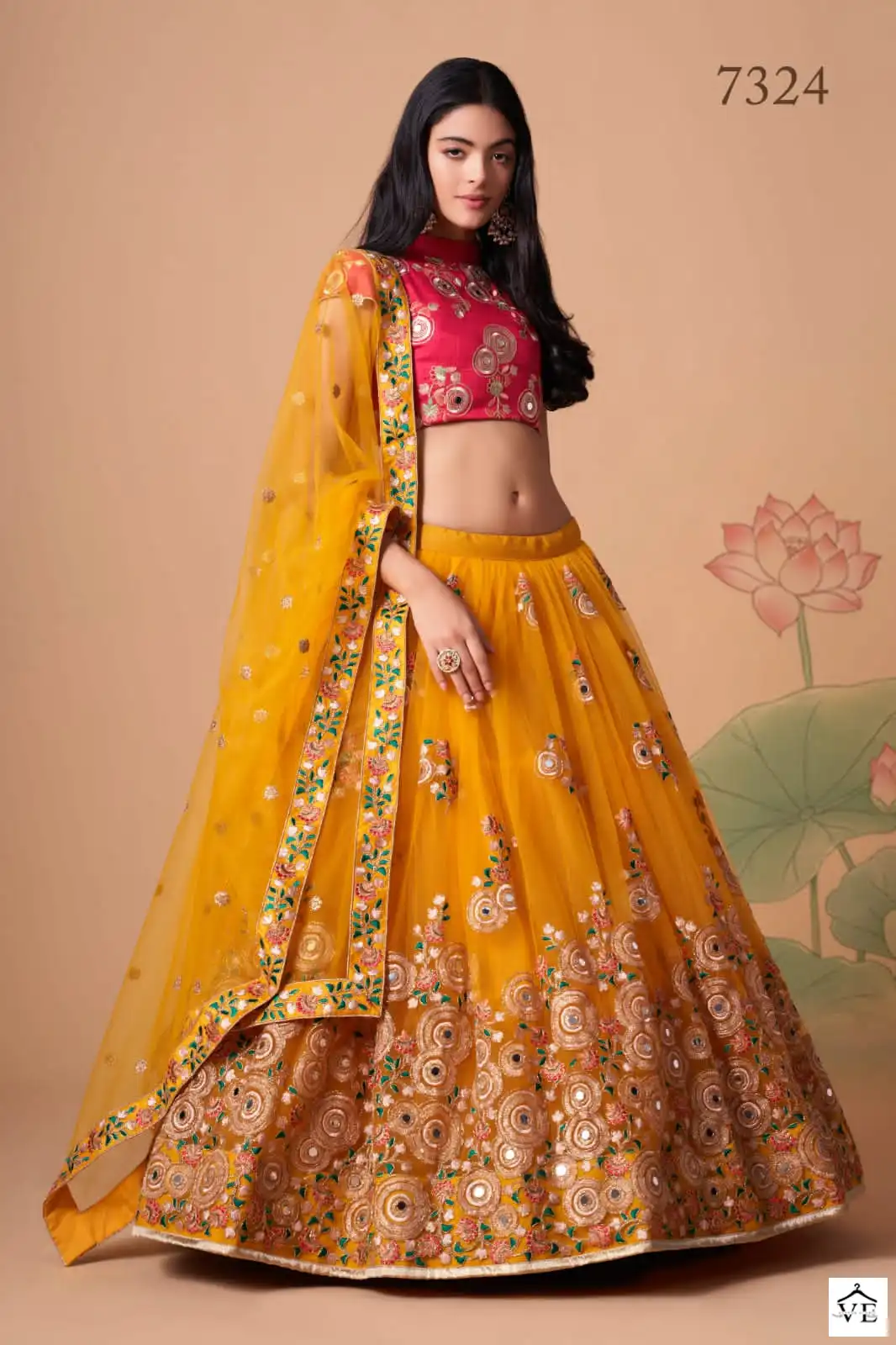 Zeel 7324 Net Wholesale Bridal Lehenga — Wholesale Lehenga, MPA wholesale from Surat - Gallery Image 2