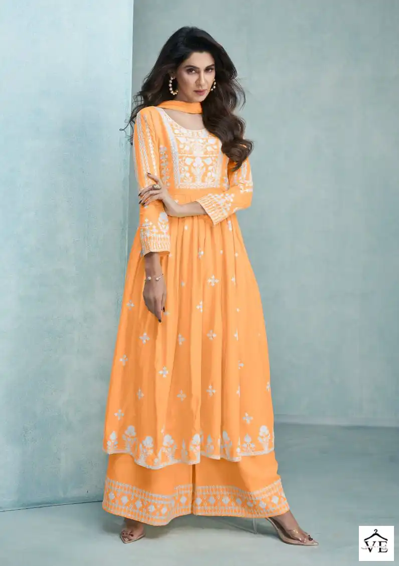Vamika Aadhira Vol-3 Gold Pure Rayon Viscose Wholesale Readymade Suits Catalog — Wholesale Salwar Suits, MPA wholesale from Surat - Gallery Image 5