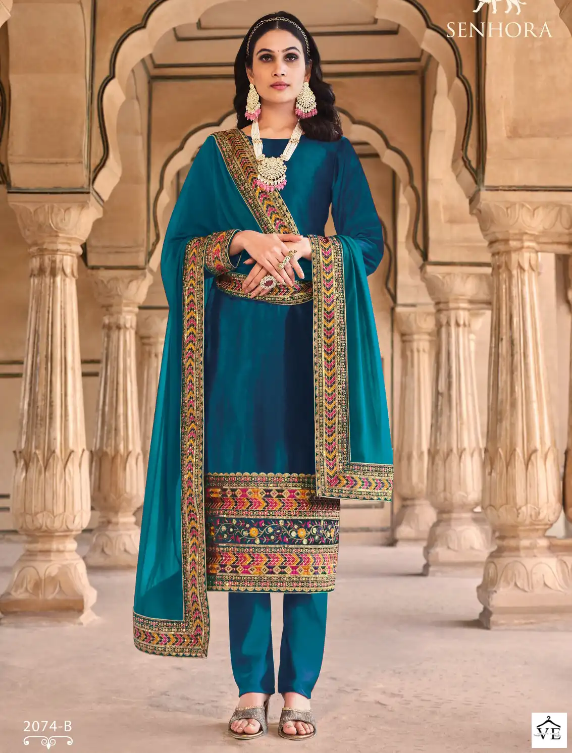 Senhora Aadhya-2 Velvet Wholesale Designer Suits Catalog — Wholesale Salwar Suits, MPA wholesale from Surat — view 1