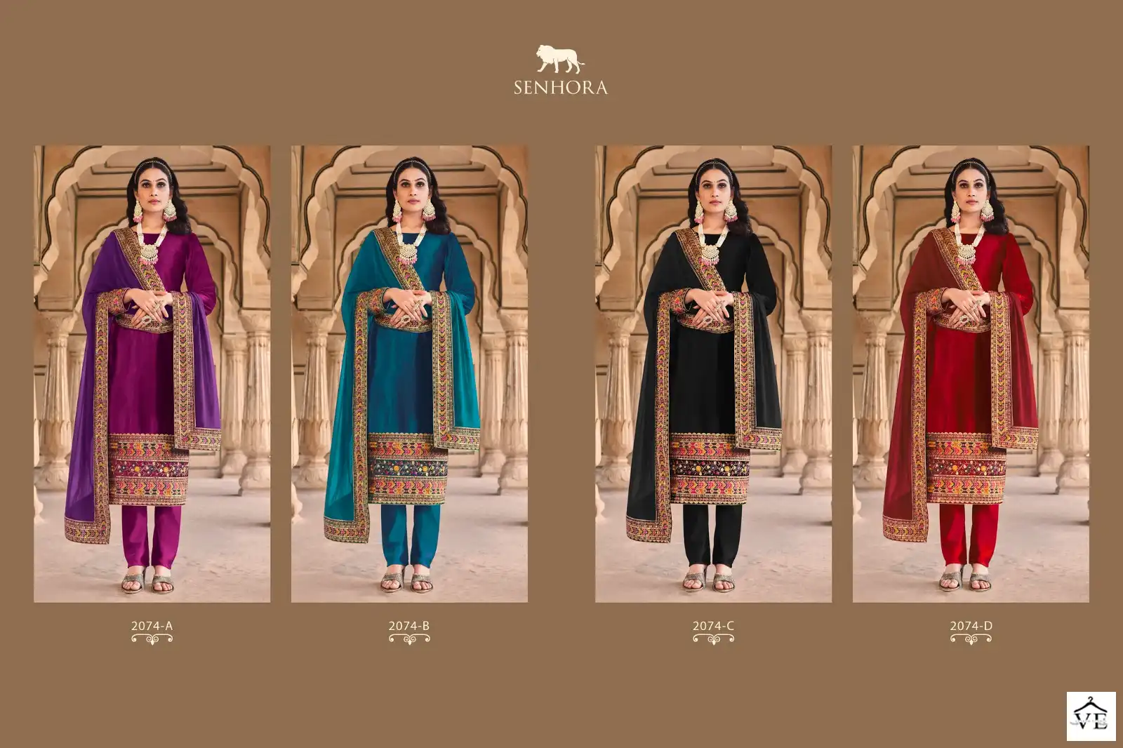 Senhora Aadhya-2 Velvet Wholesale Designer Suits Catalog — Wholesale Salwar Suits, MPA wholesale from Surat — view 5