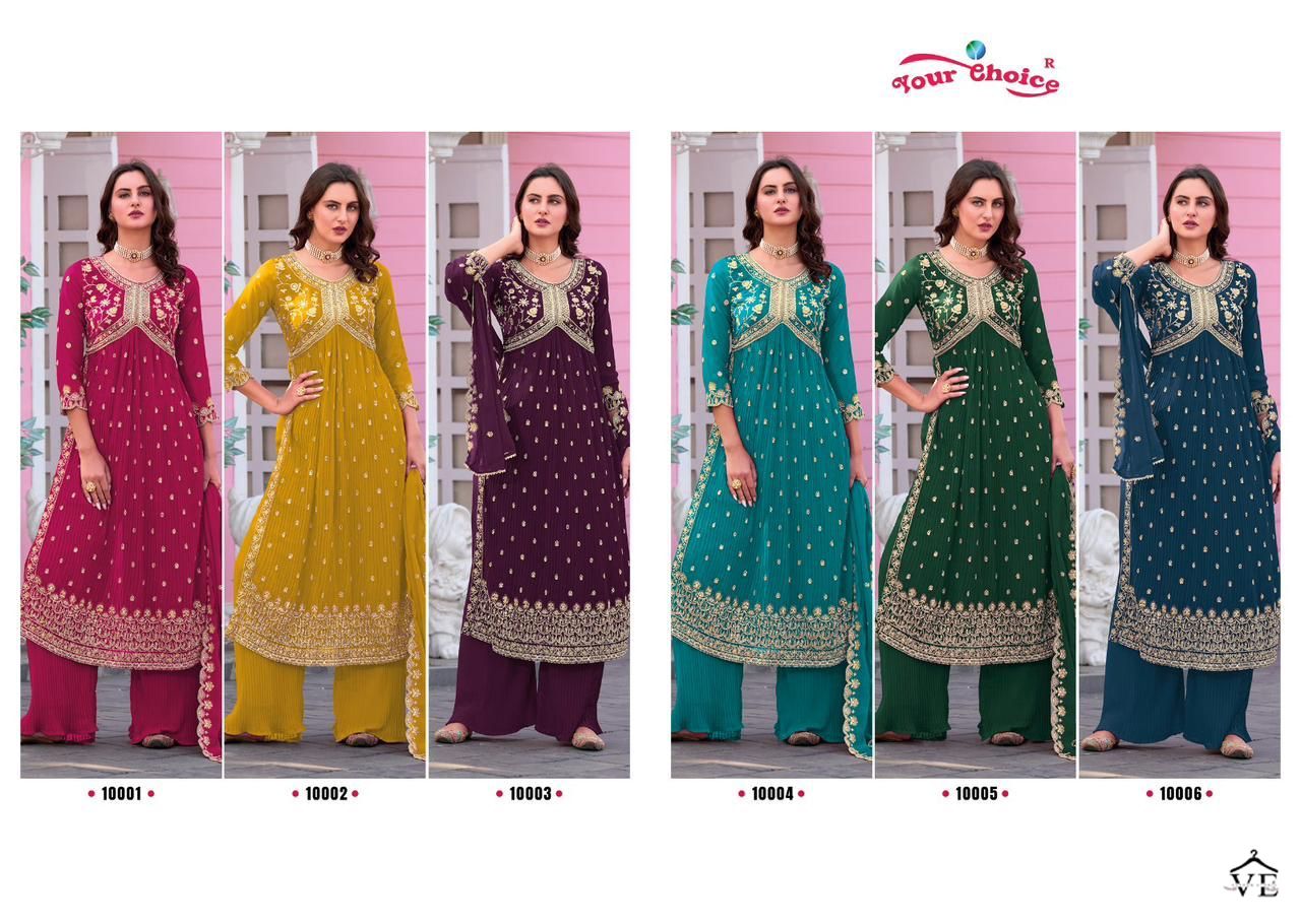 Your Choice Aaliya Cut Georgette Wholesale Designer Salwar Suit Catalog — Wholesale Salwar Suits, MPA wholesale from Surat — view 7