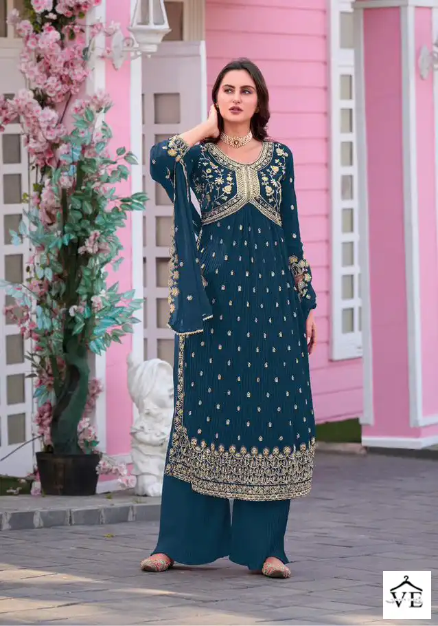 Your Choice Aaliya Cut Blooming Georgette Wholesale Designer Suits Catalog — Wholesale Salwar Suits, MPA wholesale from Surat - Gallery Image 6