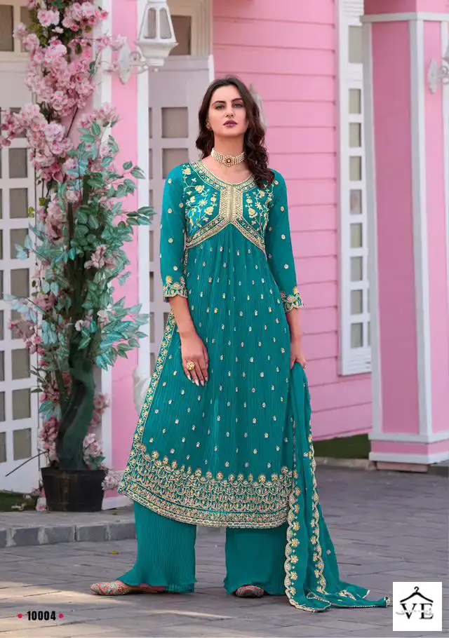 Your Choice Aaliya Cut Blooming Georgette Wholesale Designer Suits Catalog — Wholesale Salwar Suits, MPA wholesale from Surat - Gallery Image 3