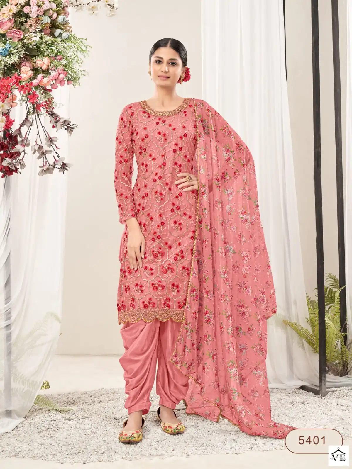 Twisha Aanaya 5400 Series (Vol-154) Net Wholesale Patiala Suits Catalog — Wholesale Salwar Suits, MPA wholesale from Surat - Gallery Image 3