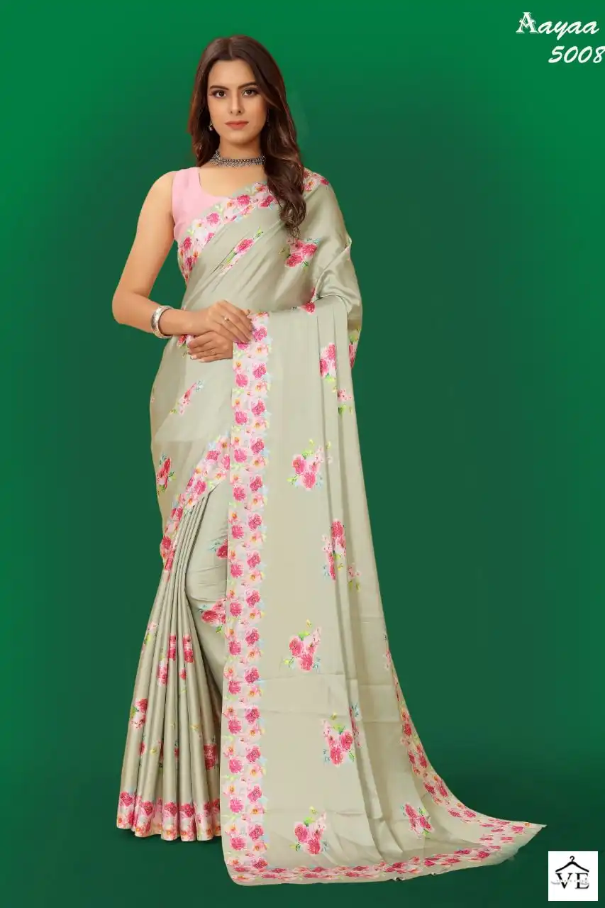 Aayaa Aaradhna Vol-5 Pure Japan Satin Wholesale Saree Catalog — Wholesale Sarees, MPA wholesale from Surat — view 4