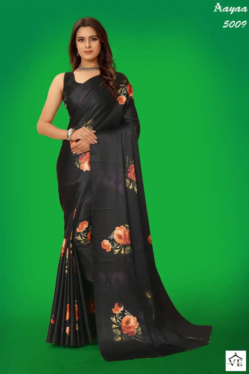 Aayaa Aaradhna Vol-5 Pure Japan Satin Wholesale Saree Catalog — Wholesale Sarees, MPA wholesale from Surat — view 5