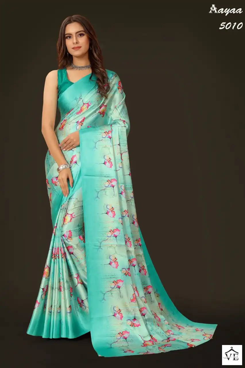 Aayaa Aaradhna Vol-5 Pure Japan Satin Wholesale Saree Catalog — Wholesale Sarees, MPA wholesale from Surat — view 6