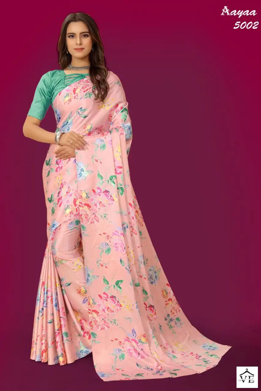 Aayaa Aaradhna Vol-5 Pure Japan Satin Wholesale Saree Catalog — Wholesale Sarees, MPA wholesale from Surat — view 8