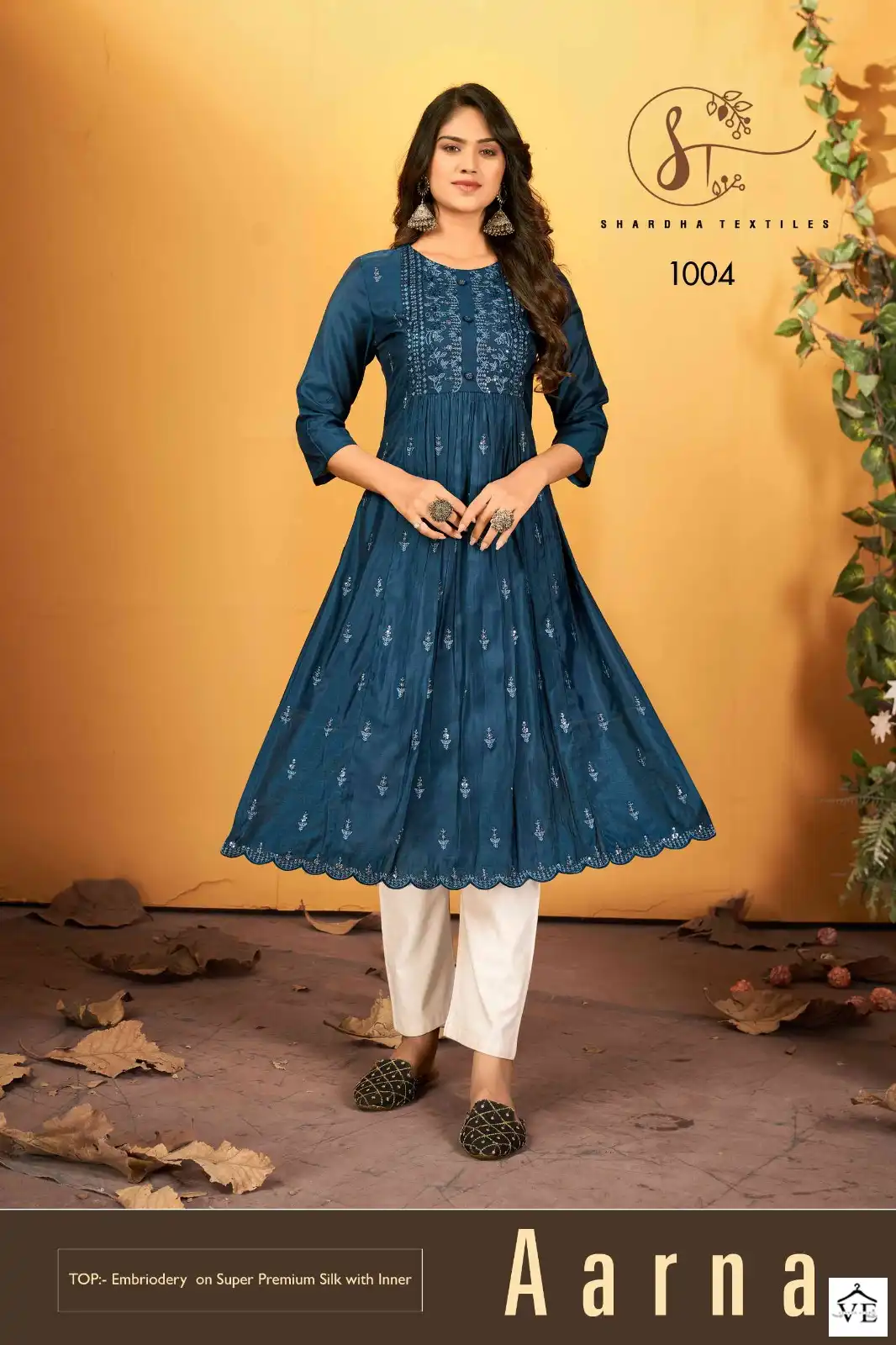 Sharda Textiles Aarna Super Premium Silk Wholesale Kurti Catalog — Wholesale Kurtis, MPA wholesale from Surat - Gallery Image 2