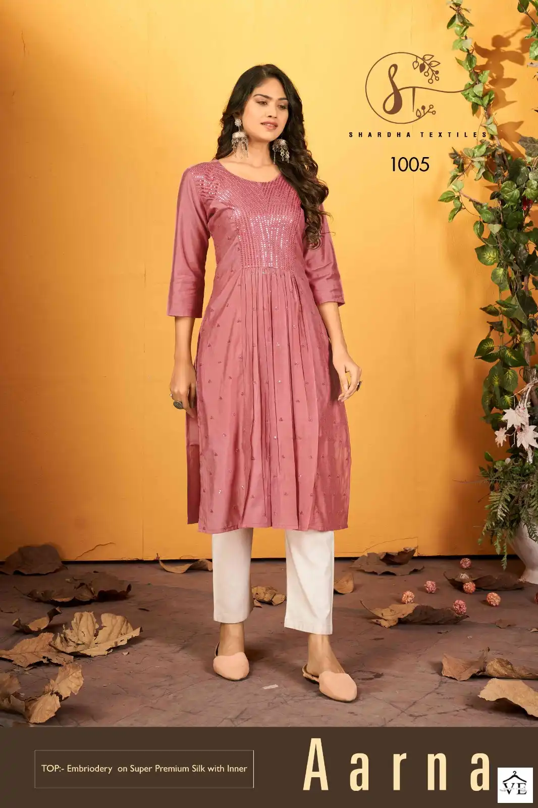 Sharda Textiles Aarna Super Premium Silk Wholesale Kurti Catalog — Wholesale Kurtis, MPA wholesale from Surat - Gallery Image 4