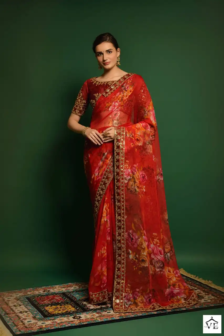 Vardan Ethnic Aashima Georgette Wholesale Saree Catalog — Wholesale Sarees, MPA wholesale from Surat — view 7
