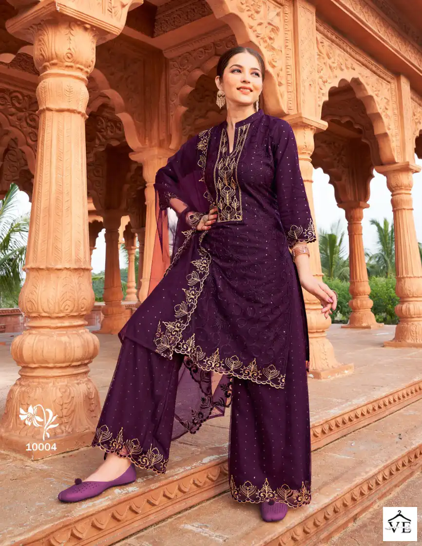 Seven Threads Aashiyana Pure Net Wholesale Salwar Suit Catalog — Wholesale Salwar Suits, MPA wholesale from Surat - Gallery Image 3