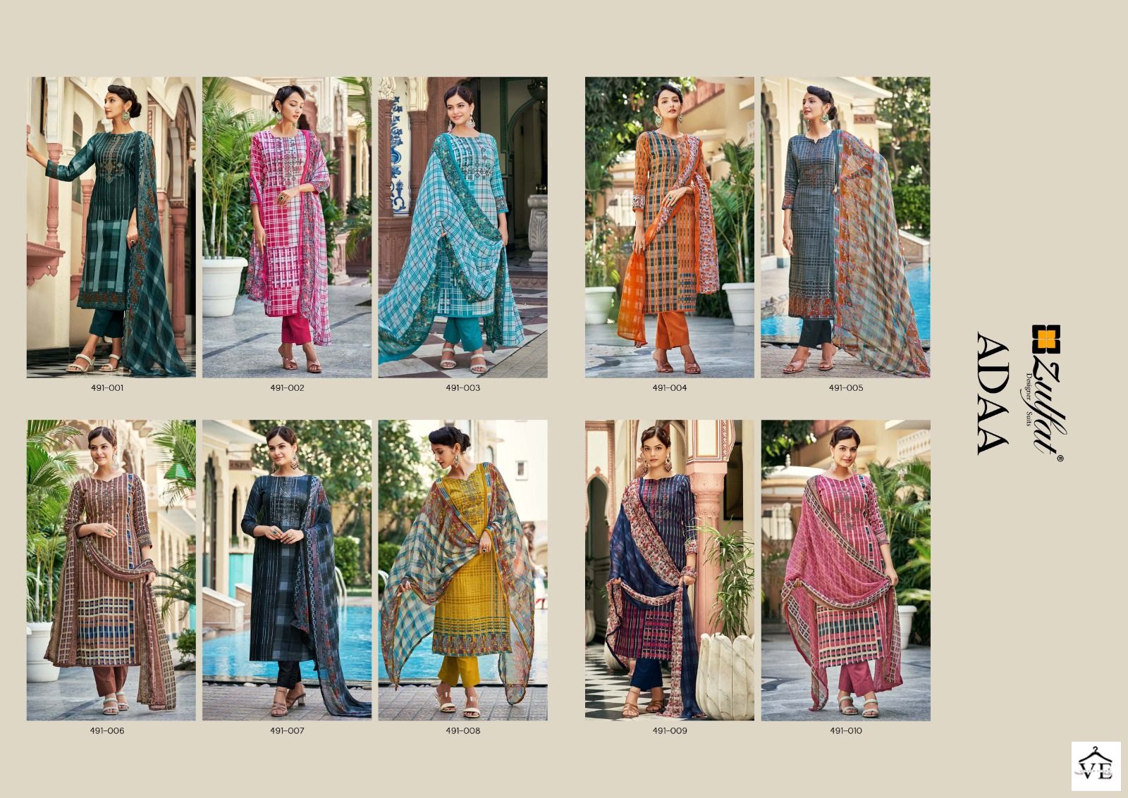 Zulfat Designer Adaa Jam Cotton Wholesale Pakistani Salwar Suit Catalog — Wholesale Salwar Suits, MPA wholesale from Surat — view 11
