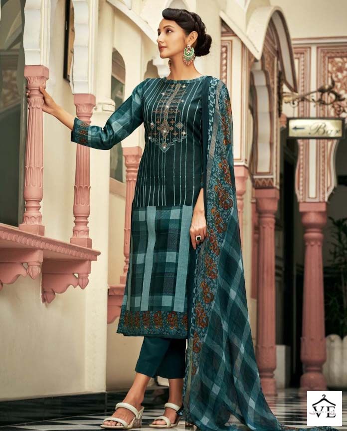 Zulfat Designer Adaa Jam Cotton Wholesale Pakistani Salwar Suit Catalog — Wholesale Salwar Suits, MPA wholesale from Surat — view 1