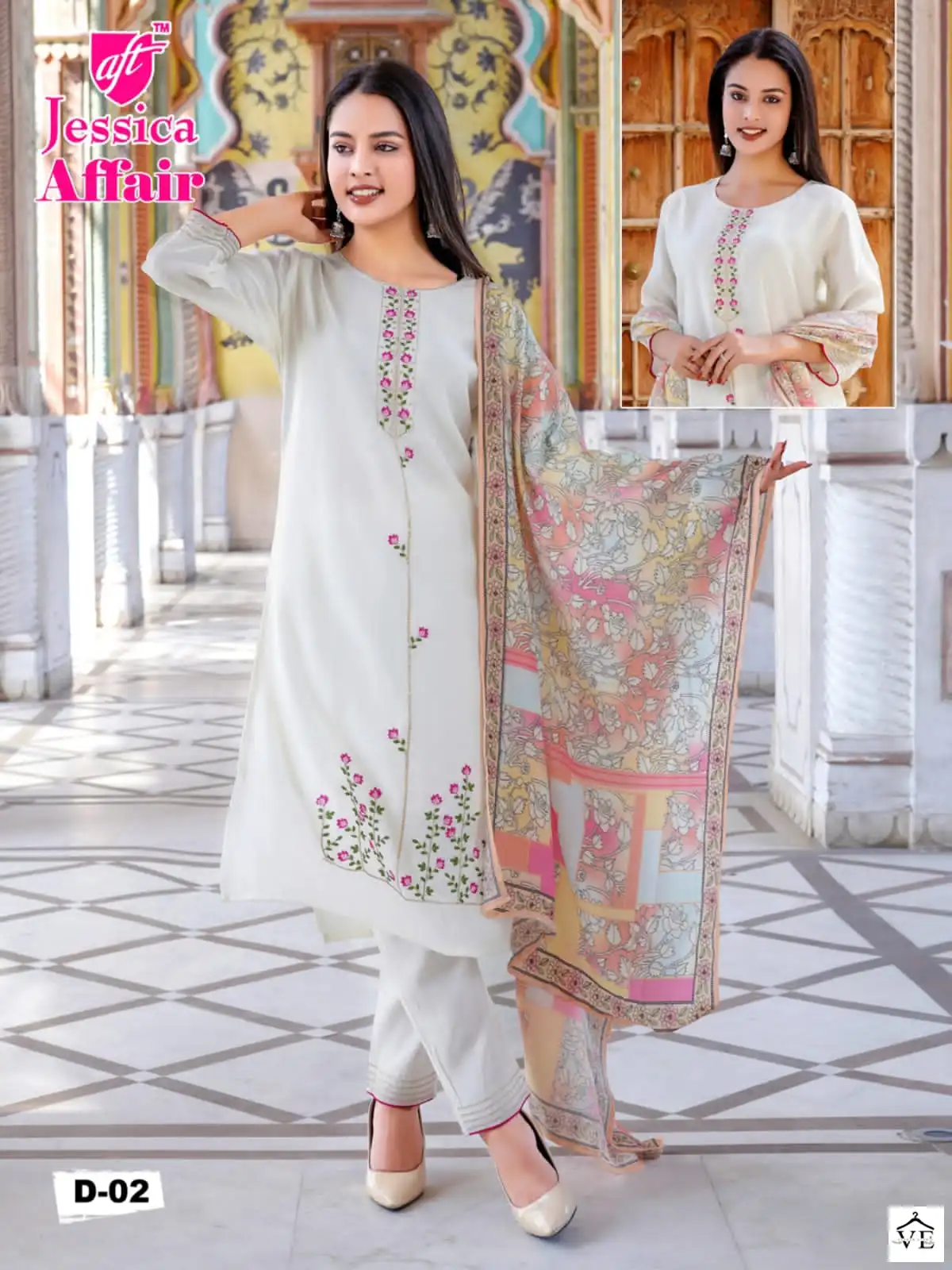 Vardan Ethnic Affair Vol 1 Chanderi Wholesale Readymade Suits Catalog — Wholesale Salwar Suits, MPA wholesale from Surat — view 7