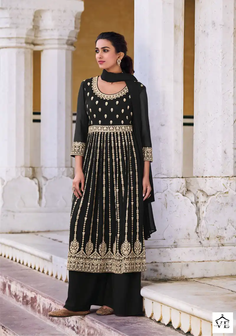 Ajraa Hiva - 6 Real Georgette Wholesale Readymade Suits Catalog — Wholesale Salwar Suits, MPA wholesale from Surat - Gallery Image 4