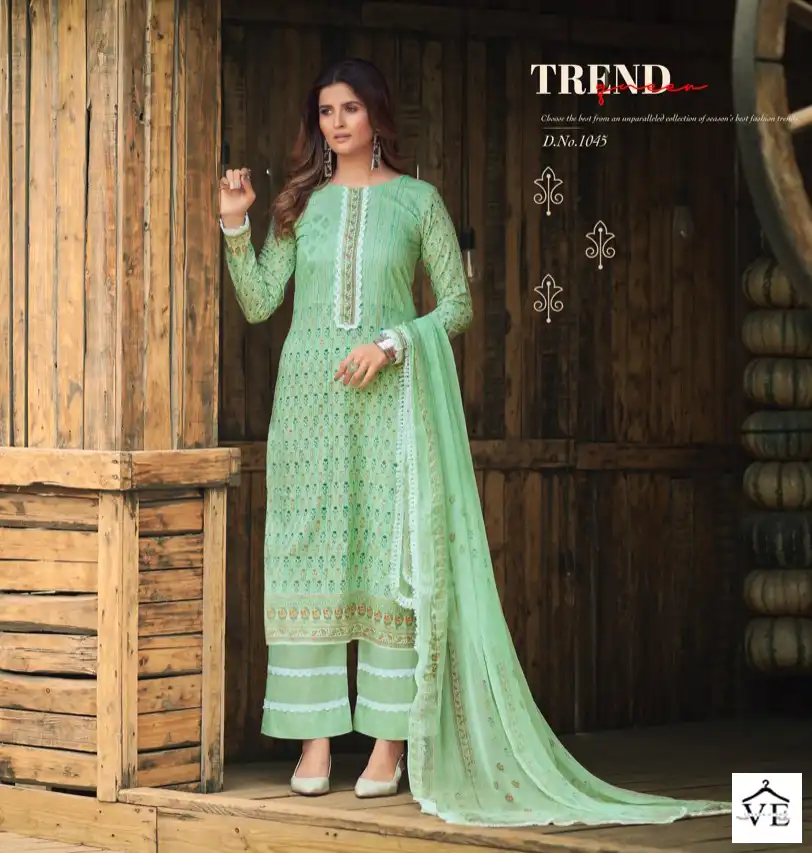 Ajraa Sarthi Pure Lawn Wholesale Pakistani Suits Catalog — Wholesale Salwar Suits, MPA wholesale from Surat - Gallery Image 3