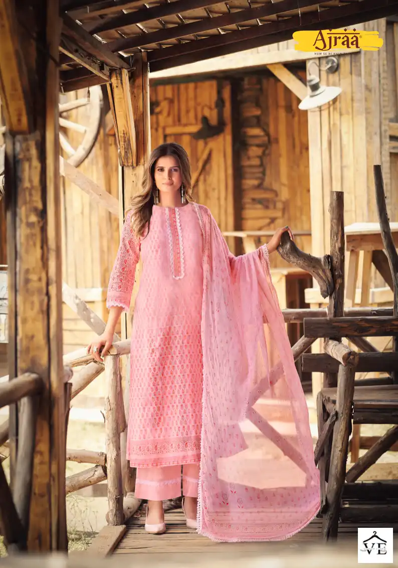 Ajraa Sarthi Pure Lawn Wholesale Pakistani Suits Catalog — Wholesale Salwar Suits, MPA wholesale from Surat - Gallery Image 2