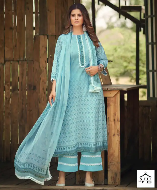 Ajraa Sarthi Pure Lawn Wholesale Pakistani Suits Catalog — Wholesale Salwar Suits, MPA wholesale from Surat — view 1