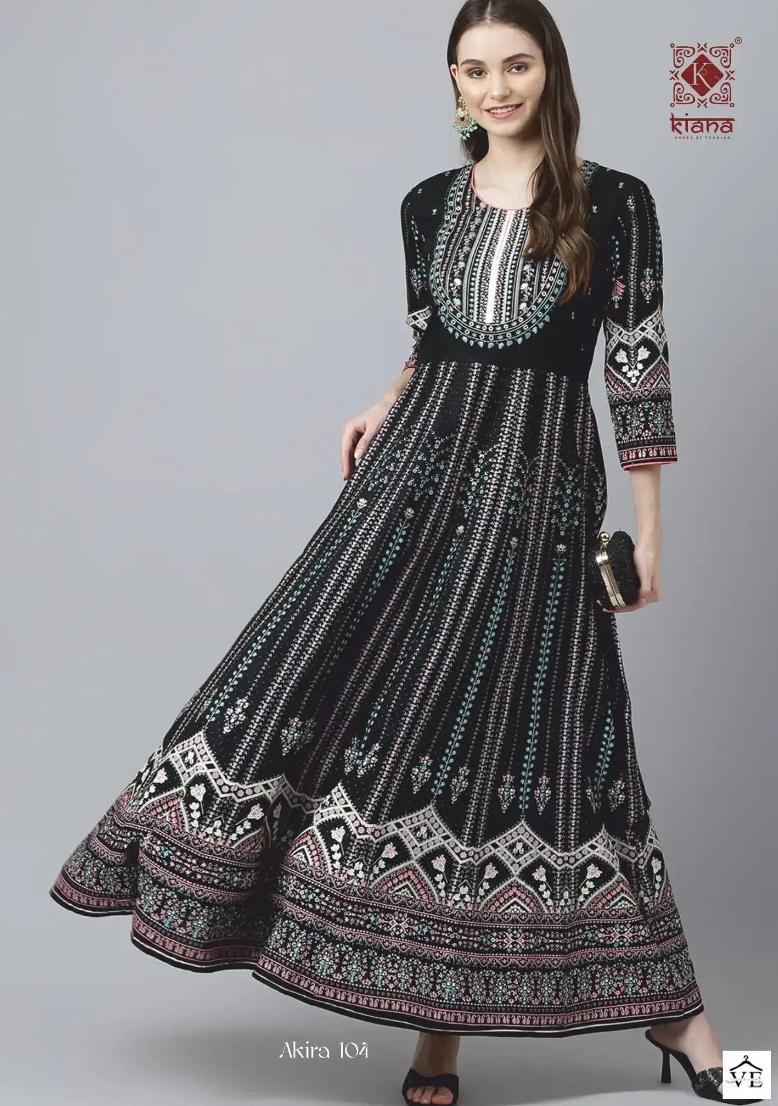 Kiana Akira Heavy Rayon Wholesale Gown Catalog — Wholesale Kurtis, MPA wholesale from Surat - Gallery Image 5