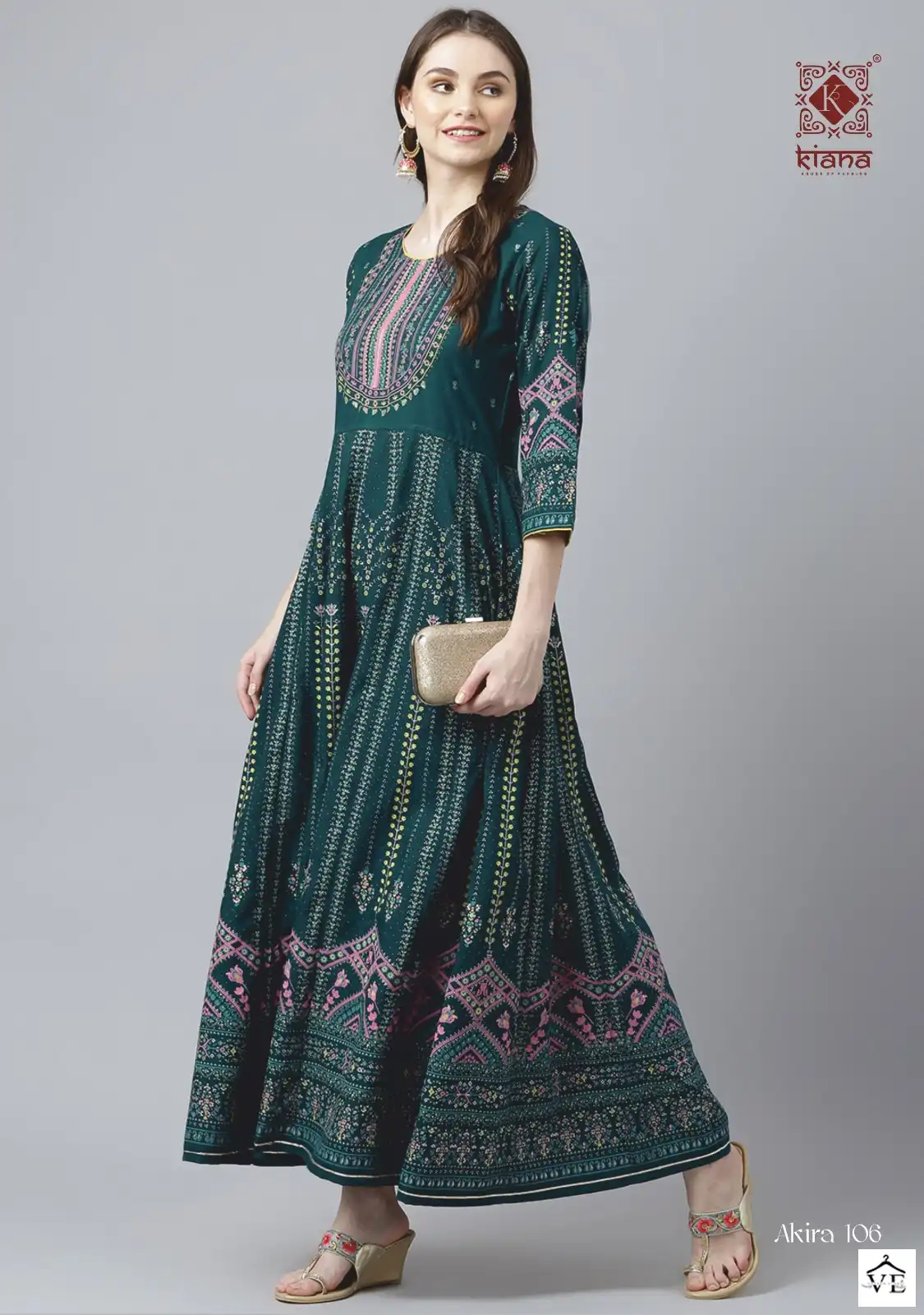 Kiana Akira Heavy Rayon Wholesale Gown Catalog — Wholesale Kurtis, MPA wholesale from Surat - Gallery Image 6