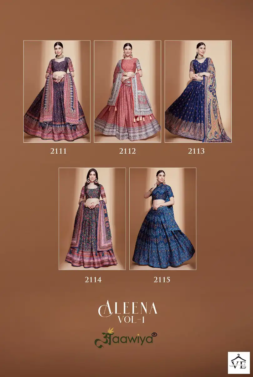 Aawiya Aleena Vol 1 Chinon Wholesale Lehenga Catalog — Wholesale Lehenga, MPA wholesale from Surat — view 6