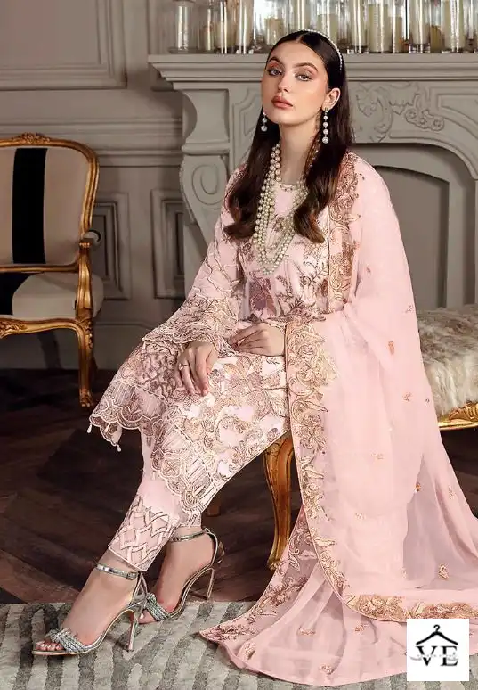 Al Amra Anaya ZF 66 Georgette Wholesale Pakistani Salwar Suit — Wholesale Salwar Suits, MPA wholesale from Surat - Gallery Image 7