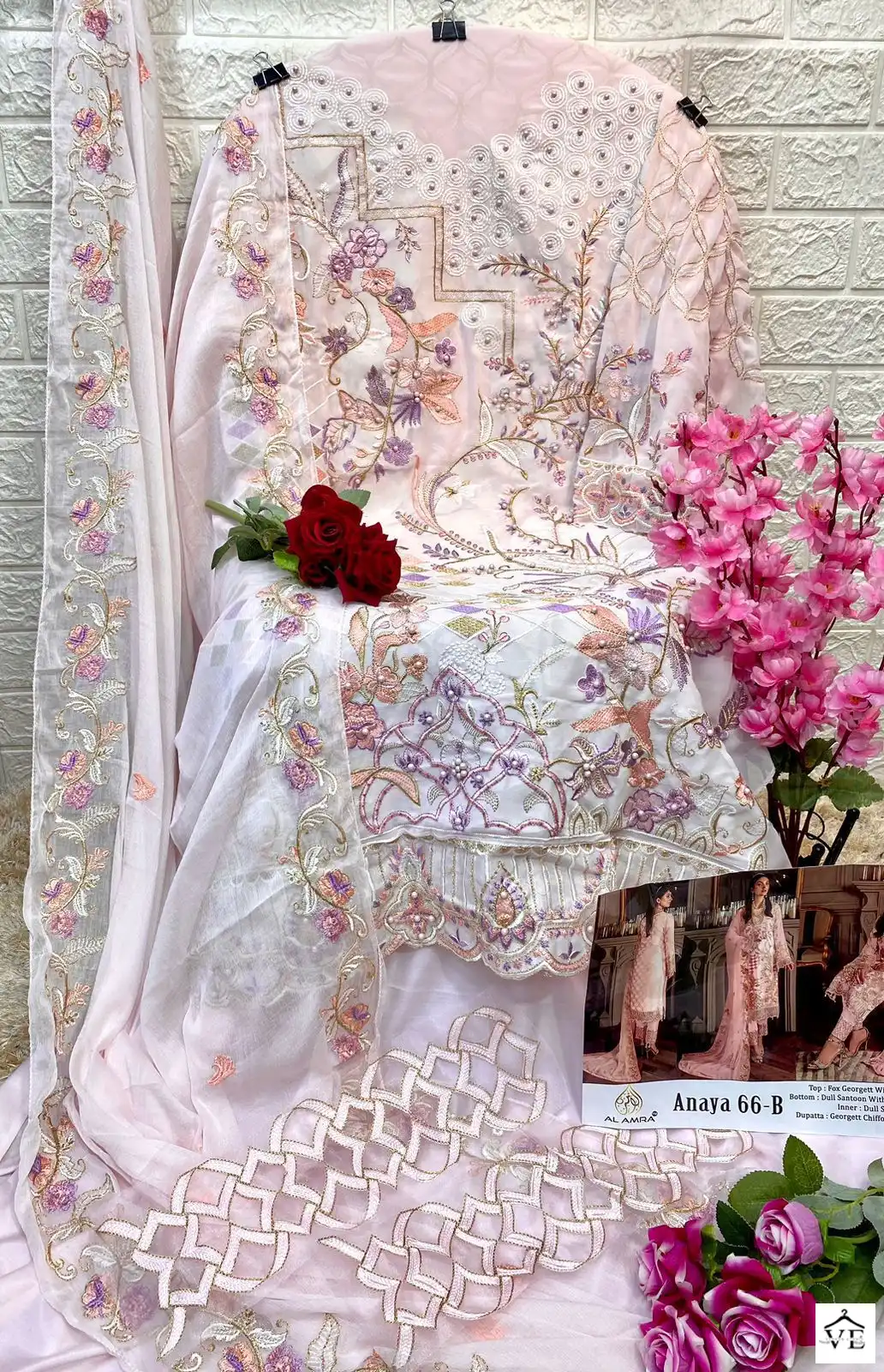 Al Amra Anaya ZF 66 Georgette Wholesale Pakistani Salwar Suit — Wholesale Salwar Suits, MPA wholesale from Surat - Gallery Image 8