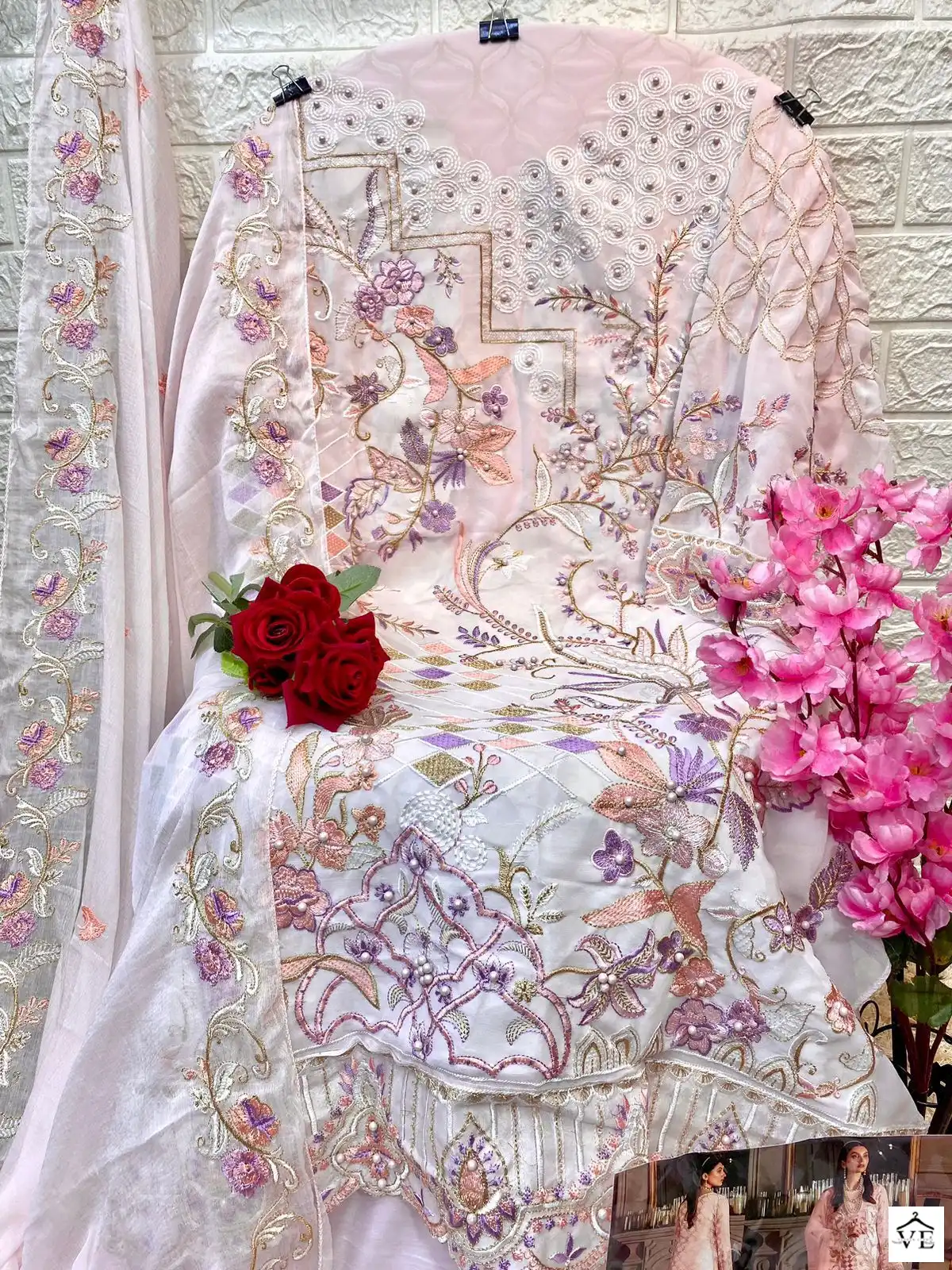 Al Amra Anaya ZF 66 Georgette Wholesale Pakistani Salwar Suit — Wholesale Salwar Suits, MPA wholesale from Surat - Gallery Image 9