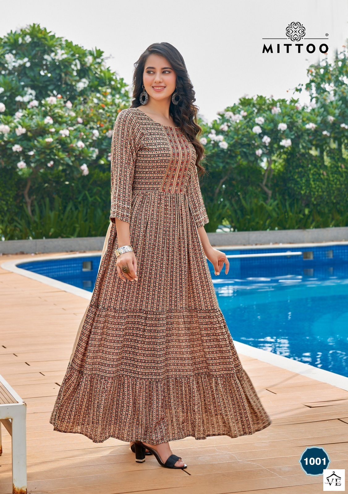 Mittoo Anushree Rayon Wholesale Gowns Catalog — Wholesale Kurtis, MPA wholesale from Surat - Gallery Image 2