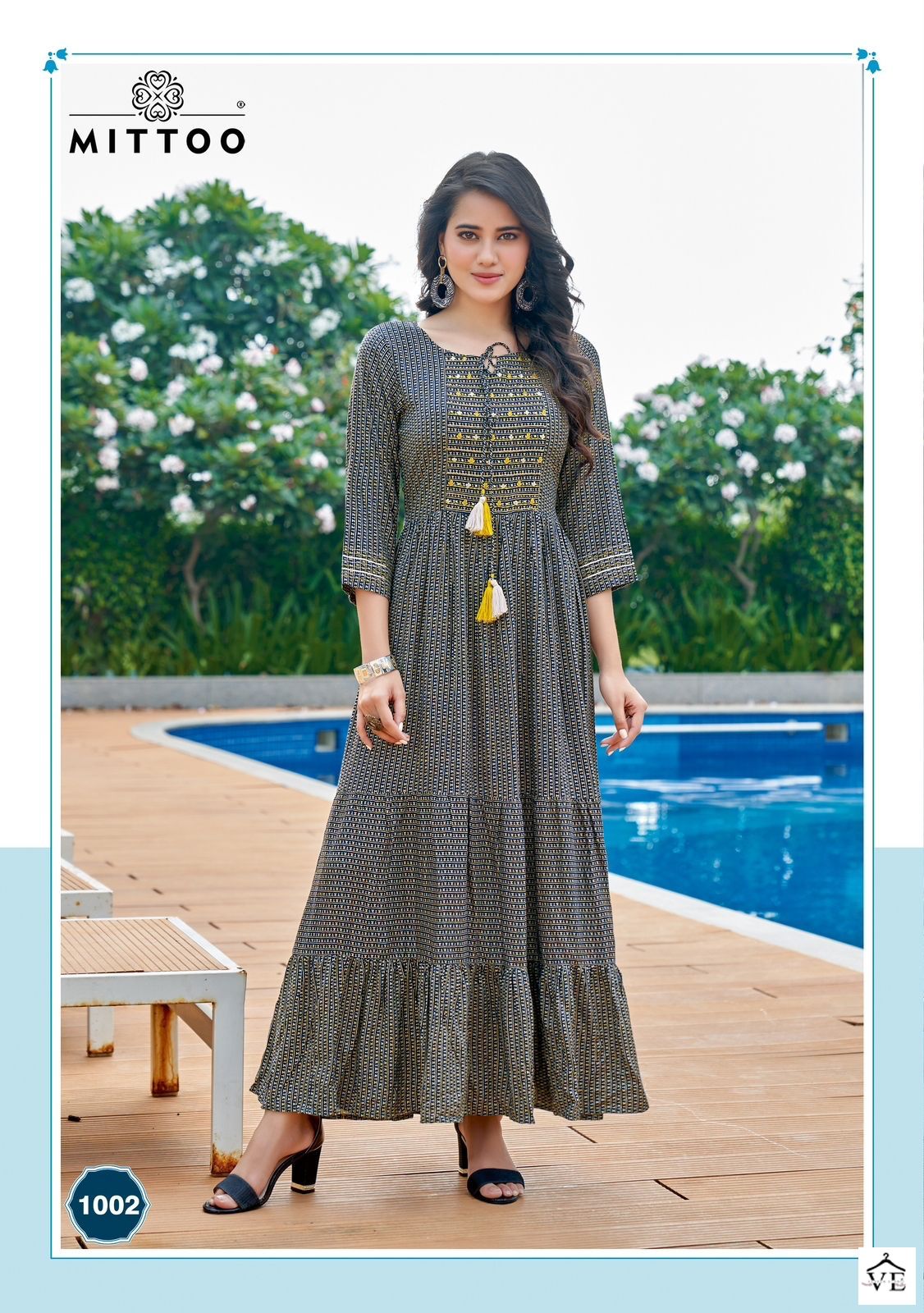 Mittoo Anushree Rayon Wholesale Gowns Catalog — Wholesale Kurtis, MPA wholesale from Surat - Gallery Image 3