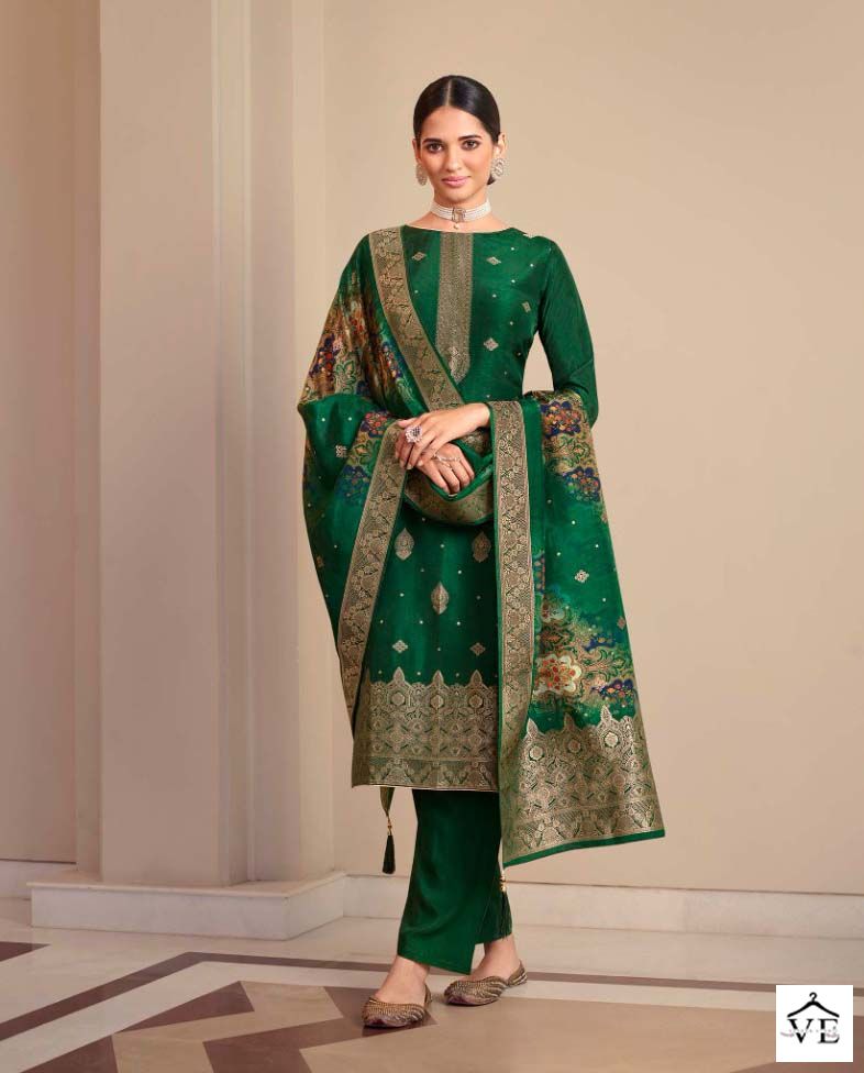 Zisa Arshi Vol 2 Dola Jacquard Wholesale Designer Salwar Suit Catalog — Wholesale Salwar Suits, MPA wholesale from Surat - Gallery Image 2