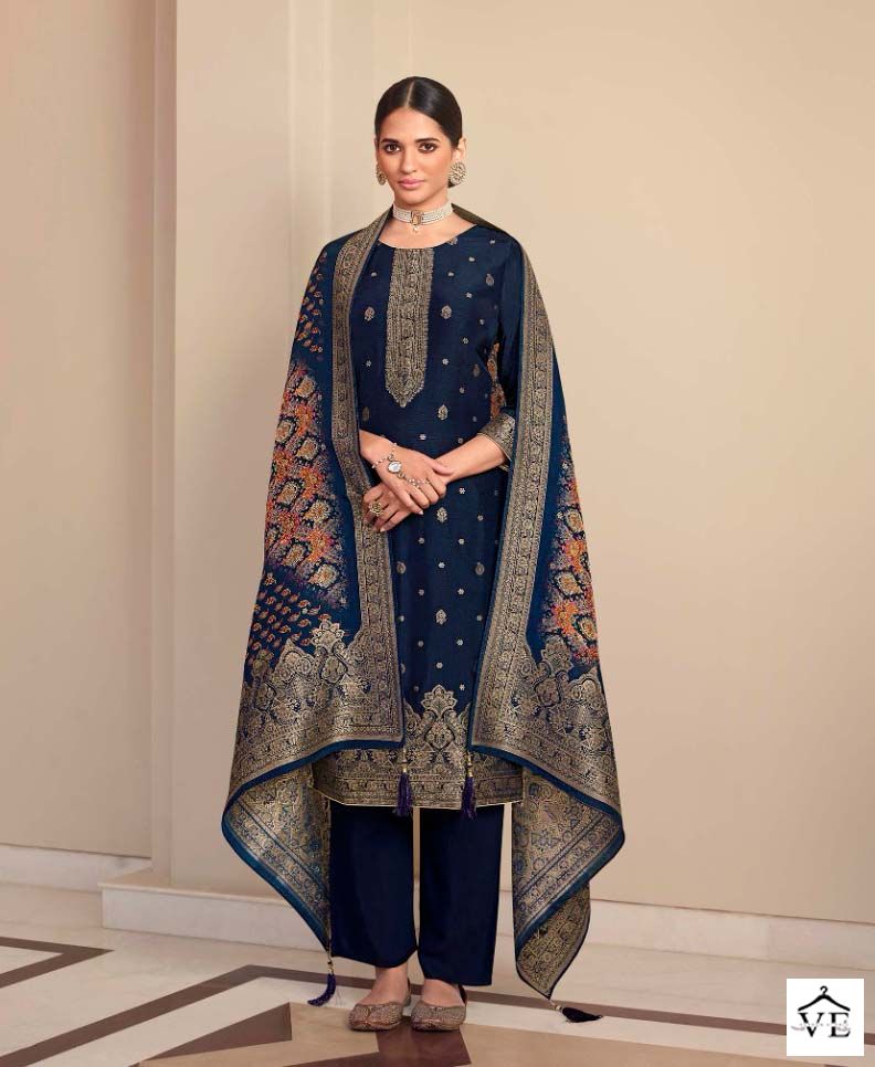 Zisa Arshi Vol 2 Dola Jacquard Wholesale Designer Salwar Suit Catalog — Wholesale Salwar Suits, MPA wholesale from Surat - Gallery Image 4