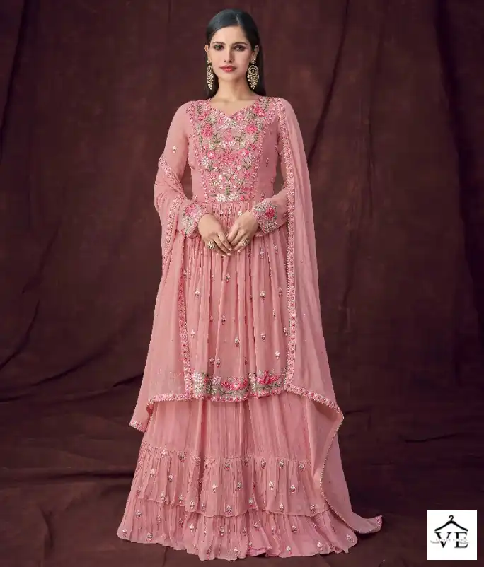 Gulkayra Attraction Nx Real Georgette Wholesale Designer Suit Catalog — Wholesale Salwar Suits, MPA wholesale from Surat — view 1