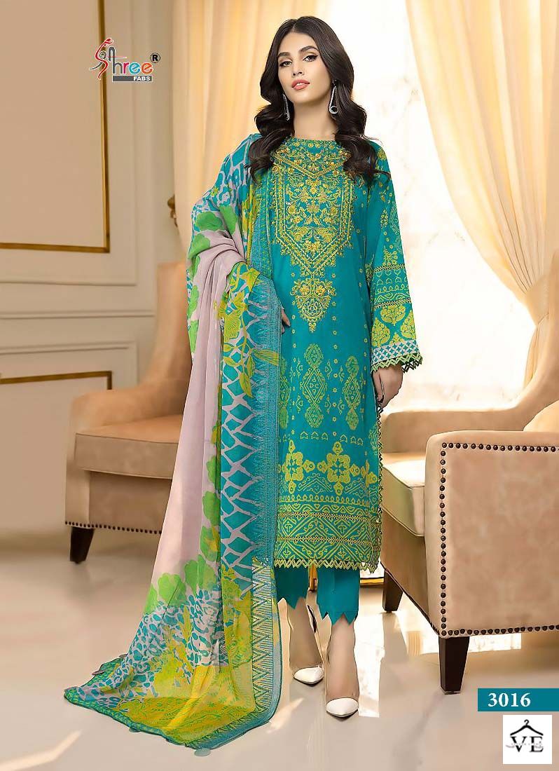 Shree Fab Ayesha Zara Premium Collection Vol 7 Cotton Wholesale Pakistani Salwar Suit Catalog — Wholesale Salwar Suits, MPA wholesale from Surat - Gallery Image 2