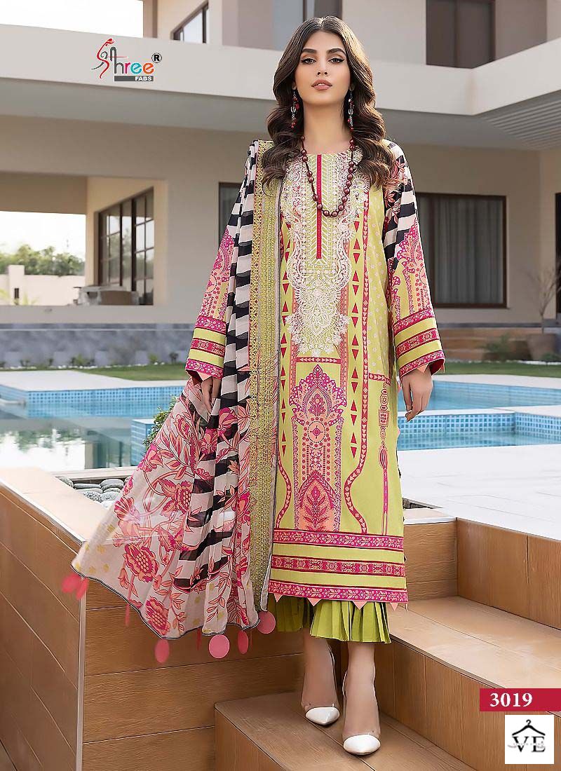 Shree Fab Ayesha Zara Premium Collection Vol 7 Cotton Wholesale Pakistani Salwar Suit Catalog — Wholesale Salwar Suits, MPA wholesale from Surat - Gallery Image 4