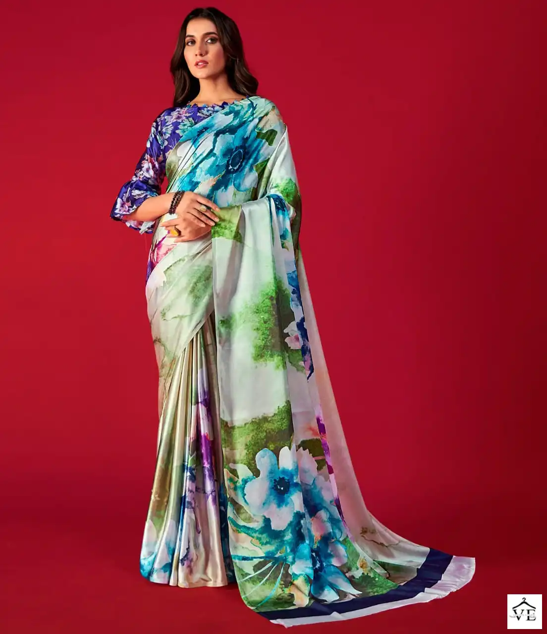 Rajpath Alexa Pure Satin Crepe Wholesale Saree Catalog — Wholesale Sarees, MPA wholesale from Surat — view 1