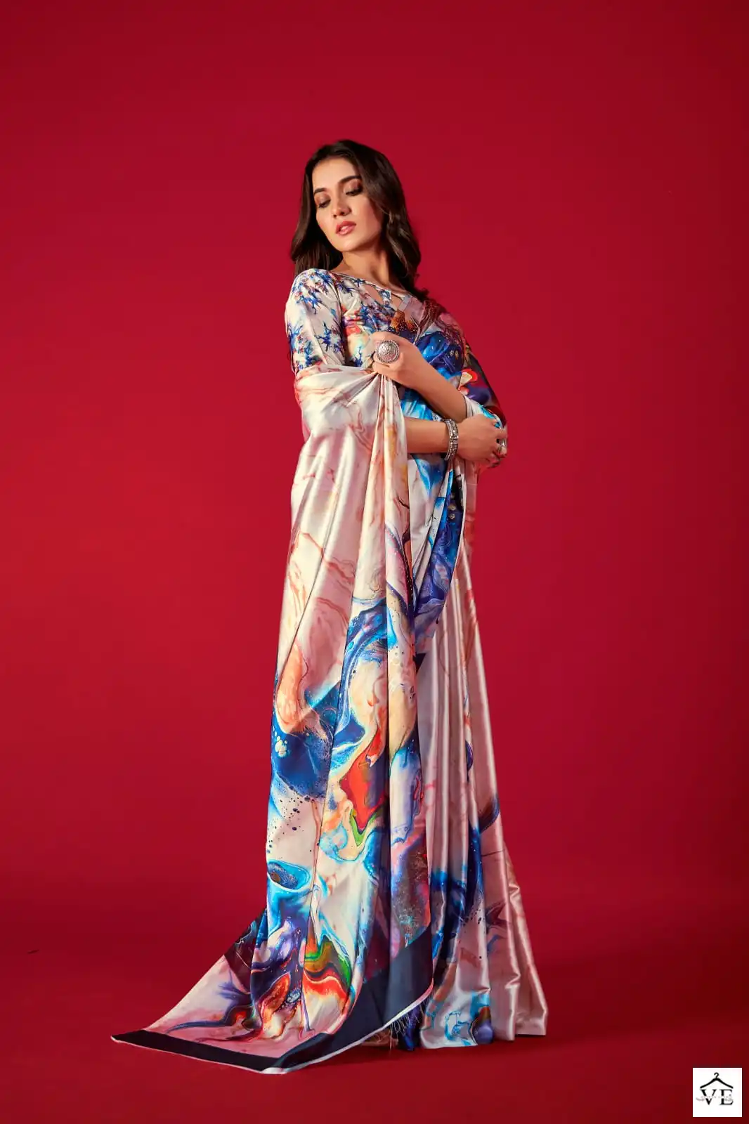 Rajpath Alexa Pure Satin Crepe Wholesale Saree Catalog — Wholesale Sarees, MPA wholesale from Surat - Gallery Image 2