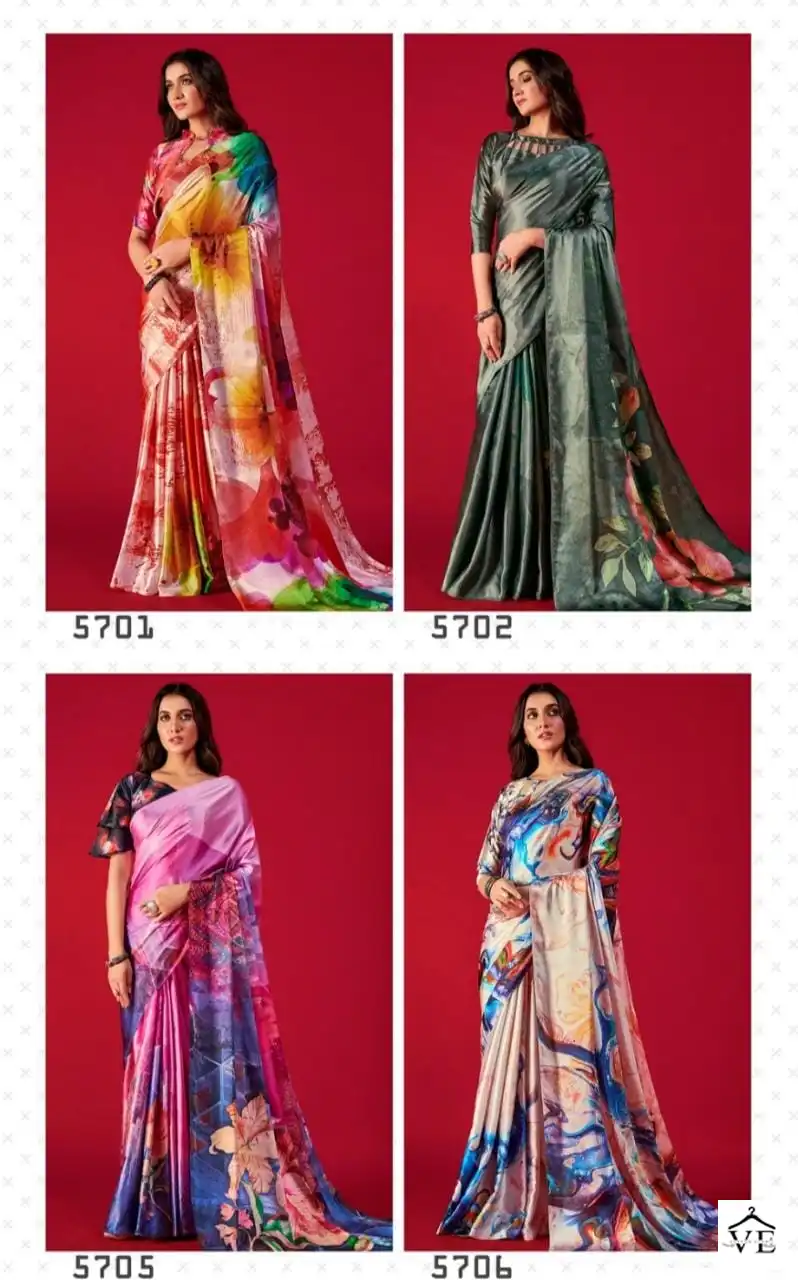 Rajpath Alexa Pure Satin Crepe Wholesale Saree Catalog — Wholesale Sarees, MPA wholesale from Surat - Gallery Image 17