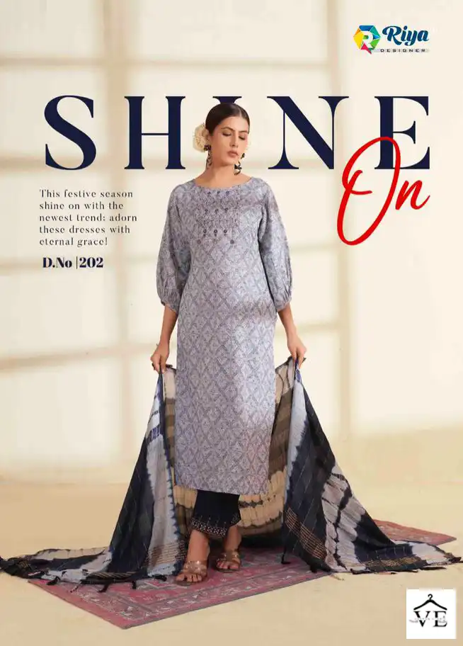 Riya Designer Alice Vol-2 Weaving Soft Cotton Jacquard Wholesale Readymade Suit Catalog — Wholesale Salwar Suits, MPA wholesale from Surat — view 3