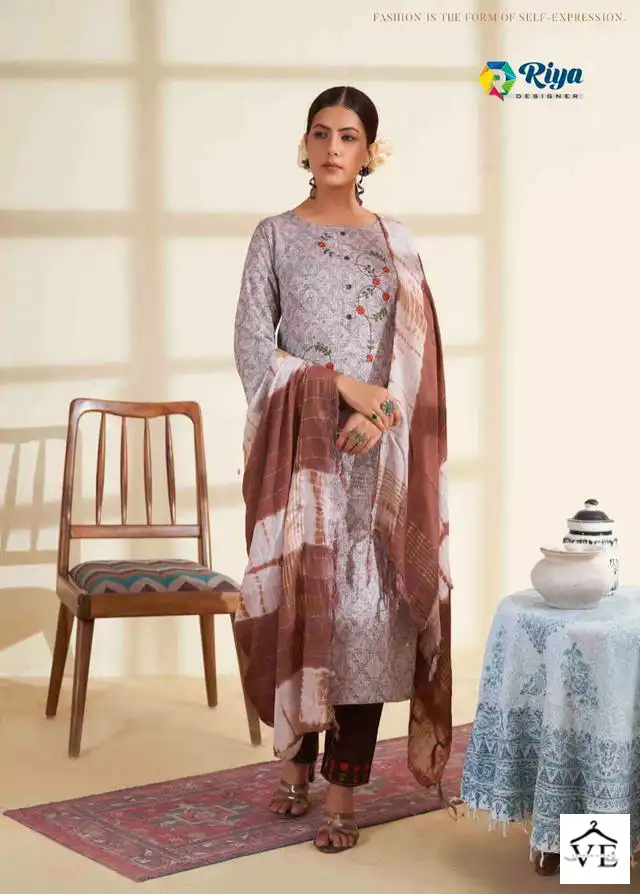 Riya Designer Alice Vol-2 Weaving Soft Cotton Jacquard Wholesale Readymade Suit Catalog — Wholesale Salwar Suits, MPA wholesale from Surat — view 4