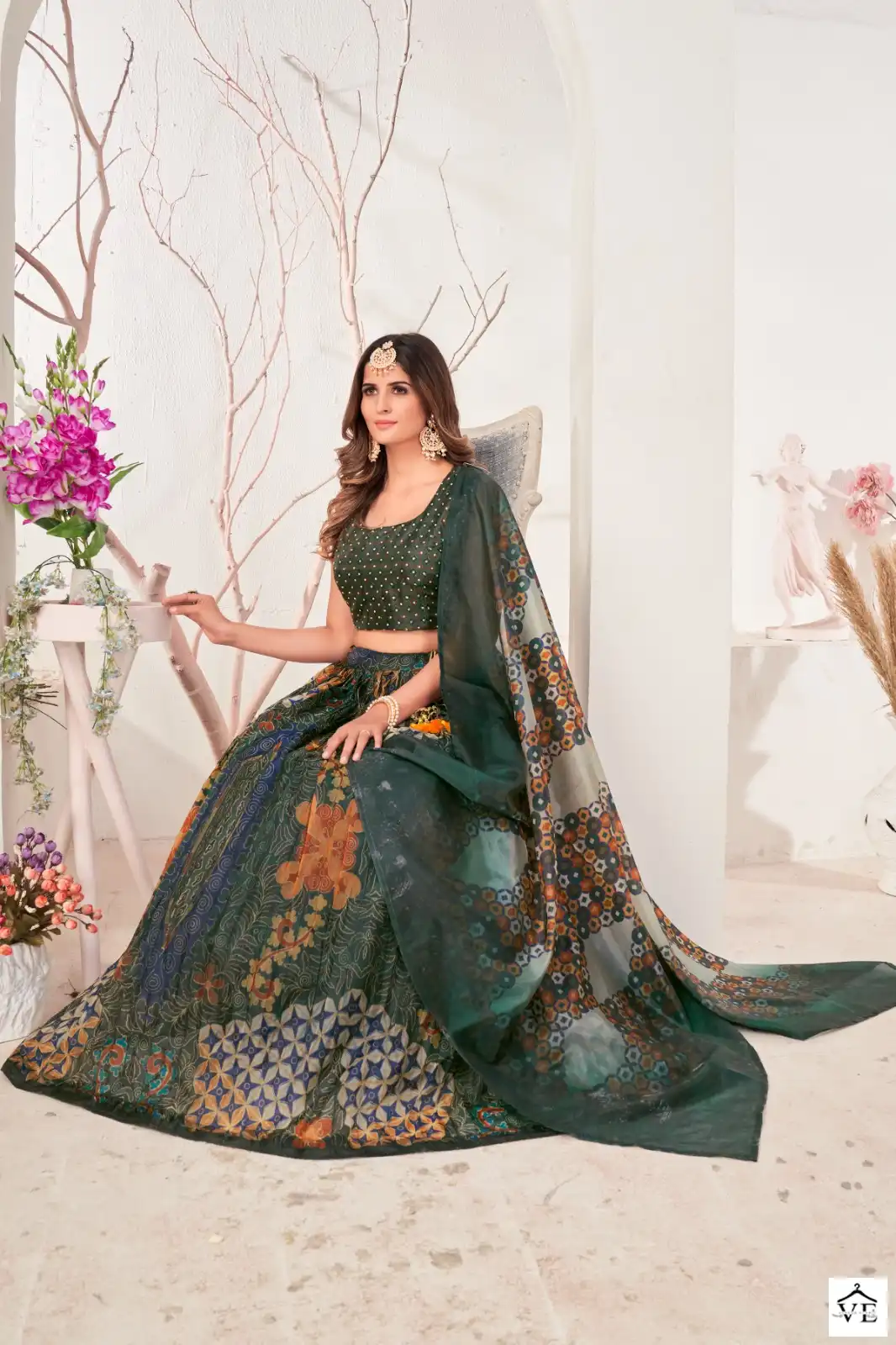 Amoha C1533 Organza Wholesale Lehenga — Wholesale Lehenga, MPA wholesale from Surat — view 2